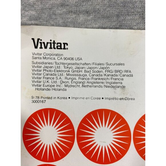 Vivitar Model 283 Auto Flash Instruction Camera Manuals & Guides - Picture 4 of 6